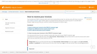 
                            1. How to receive your invoices - strato.com