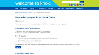 
                            5. How to Receive your Rates Notice Online - Knox City Council