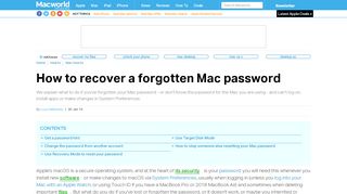 
                            4. How to recover a forgotten Mac password - Macworld UK