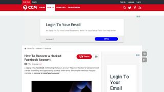 
                            4. How To Recover a Hacked Facebook Account - Ccm.net