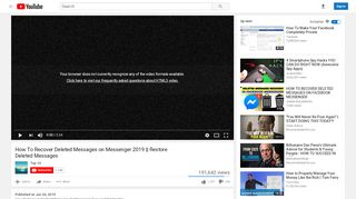 
                            7. How To Recover Deleted Messages on Messenger 2019 || …