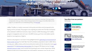 
                            8. How to Redeem Points With the JetBlue TrueBlue Program