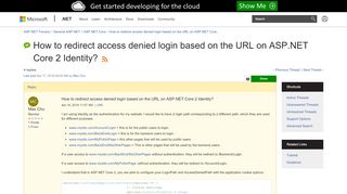 
                            9. How to redirect access denied login based ... - forums.asp.net