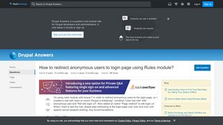 
                            8. How to redirect anonymous users to login page using Rules module ...