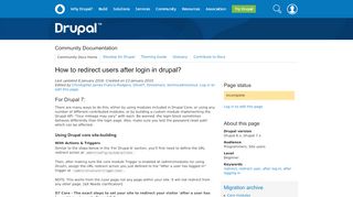 
                            5. How to redirect users after login in drupal? | …