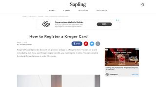 
                            7. How to Register a Kroger Card | Sapling.com