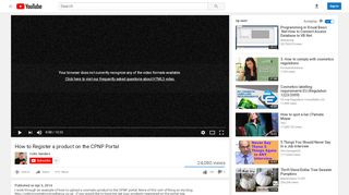 
                            6. How to Register a product on the CPNP Portal - YouTube