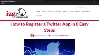 
                            9. How to Register a Twitter App in 8 Easy Steps