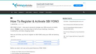 
                            3. How To Register & Activate SBI YONO - …