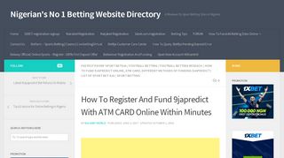
                            7. How To Register And Fund 9japredict With ATM CARD Online ...