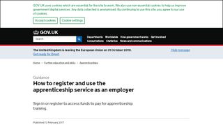 
                            2. How to register and use the apprenticeship service as an employer ...