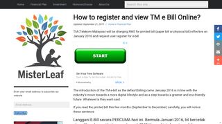 
                            9. How to register and view TM e Bill Online? | MisterLeaf