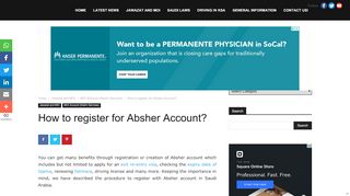 
                            3. How to register for Absher Account? - Life in Saudi Arabia