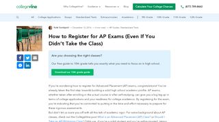 
                            7. How to Register for AP Exams - Blog | CollegeVine