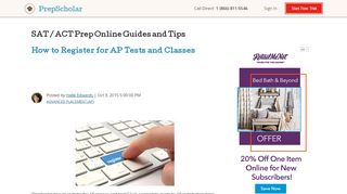 
                            3. How to Register for AP Tests and Classes - PrepScholar