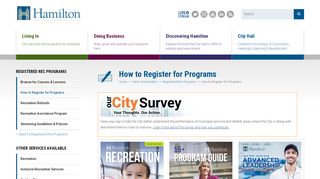 
                            8. How to Register for Programs | City of Hamilton, Ontario ...