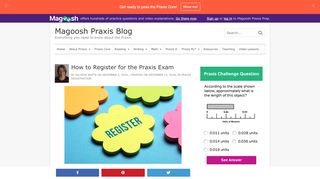 
                            8. How to Register for the Praxis Exam - Magoosh Praxis Blog