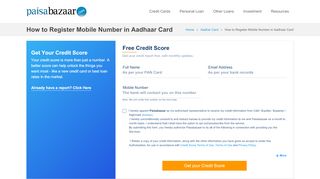 
                            7. How to Register Mobile Number in Aadhar Card Online ...