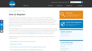 
                            2. How to Register | NCAA.org - The Official Site of the NCAA