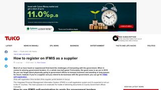 
                            8. How to Register on IFMIS as a Supplier in 2019 ▷ Tuko.co.ke