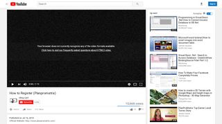 
                            5. How to Register (Planpromatrix) - YouTube