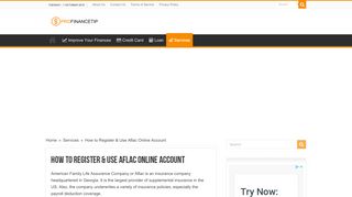 
                            6. How to Register & Use Aflac Online Account