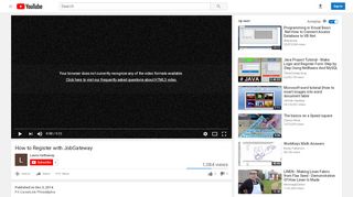 
                            8. How to Register with JobGateway - YouTube