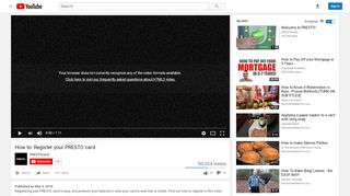 
                            6. How to: Register your PRESTO card - YouTube