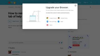 
                            5. How to remove agent login link in my area tab of help center - Zoho Desk