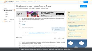 
                            5. How to remove user register/login in Drupal - Stack Overflow