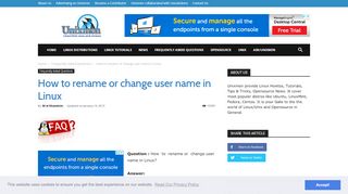 
                            8. How to rename or change user name in Linux - …