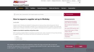 
                            4. How to request a supplier set up in Workday - ASU Business and ...