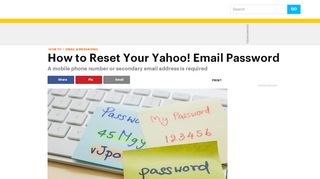 
                            7. How to Reset a Forgotten Yahoo! Email Password