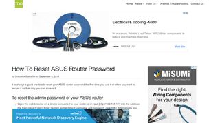 
                            6. How To Reset ASUS Router Password - thedroidguy.com