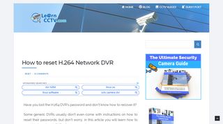 
                            8. How to reset H.264 Network DVR (for lost password) by ...