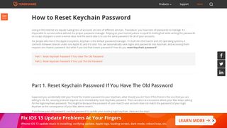 
                            4. How to Reset Keychain Password - tenorshare.com