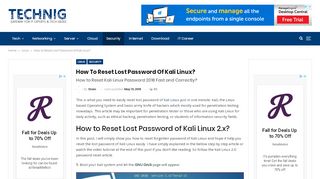 
                            8. How to Reset Lost Password of Kali Linux? - …