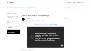 
                            8. How to reset miner to factory settings – Bitmain …
