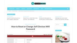 
                            9. How to Reset or Change JioFi Devices Wifi Password