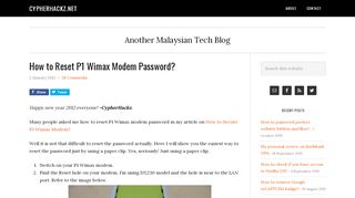 
                            1. How to Reset P1 Wimax Modem Password? - cypherhackz.net