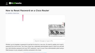 
                            7. How to Reset Password on a Cisco Router | It Still …