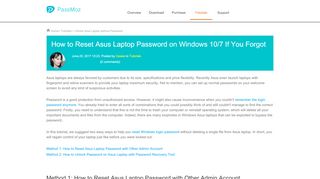 
                            4. How to Reset Password on Asus Laptop Windows 10/7