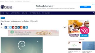 
                            7. How to reset root password on Debian 9 (Stretch) - ITzGeek