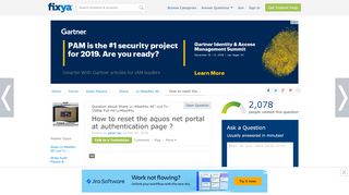 
                            6. How to reset the aquos net portal at authentication page ? - Fixya