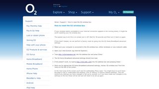 
                            10. How to reset the O2 wireless box - Support - O2