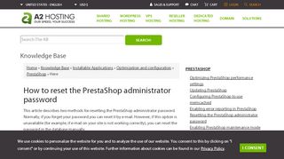 
                            5. How to reset the PrestaShop administrator password