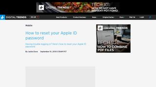 
                            6. How to Reset Your Apple ID Password | Digital Trends