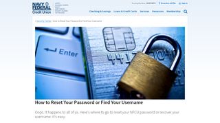 
                            2. How to Reset Your Password or Find Your Username | Navy ...