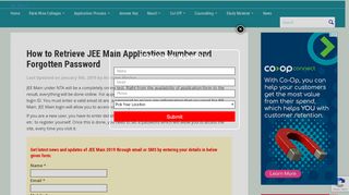 
                            6. How to Retrieve JEE Main Application Number and …