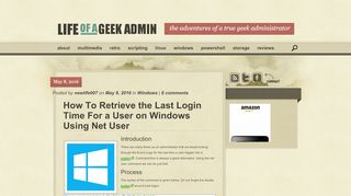 
                            6. How To Retrieve the Last Login Time For a User on …